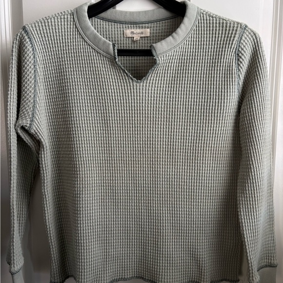 Madewell Thermal Waffle Knit Notch Neck Long Sleeve
Top Sage Green XS - Picture 2 of 4